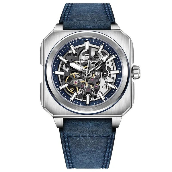 PAGANI DESIGN Skeleton Automatic Square Mechanical Men's Watches 42mm | PD-1791