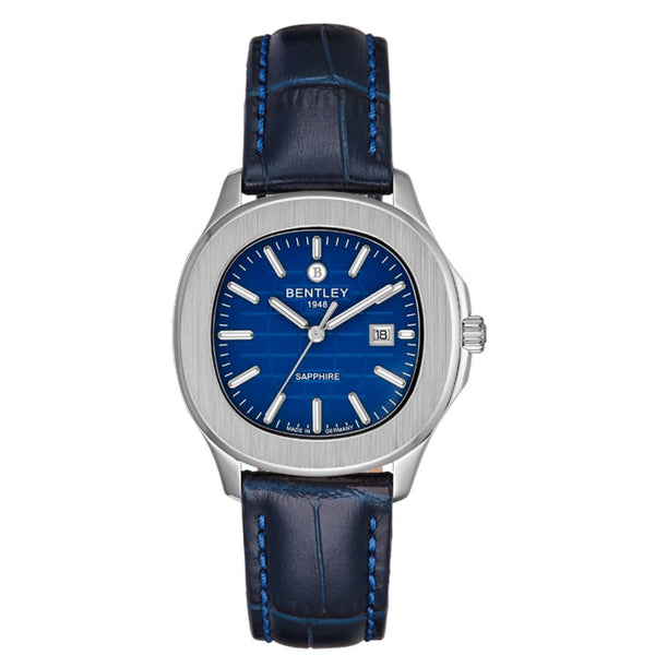Bentley men's watch, quartz movement, blue dial