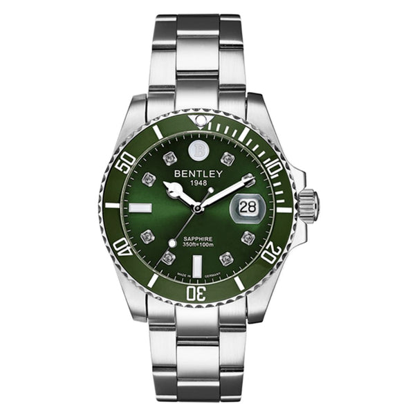 Bentley Aqua master men's watch, green dial